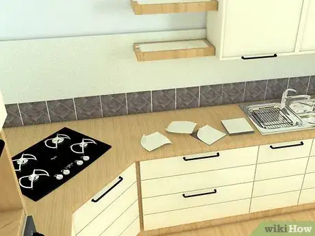 Immagine titolata Install a Kitchen Backsplash Step 14