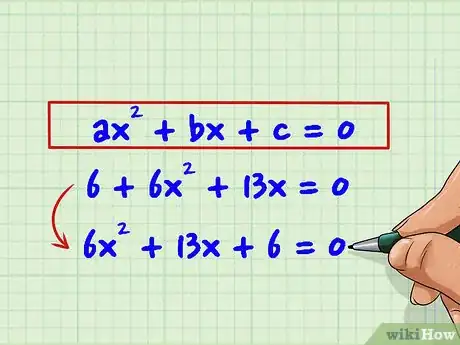 Immagine titolata Factor Second Degree Polynomials (Quadratic Equations) Step 1