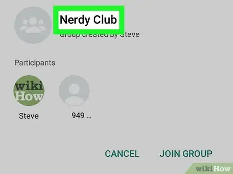 Immagine titolata Join a Group on WhatsApp on Android Step 3