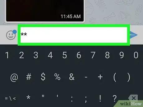 Immagine titolata Type Bold Text on Telegram on Android Step 3