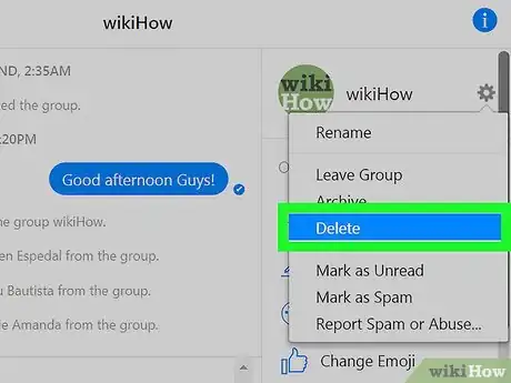 Immagine titolata Delete a Group on Facebook Messenger Step 30