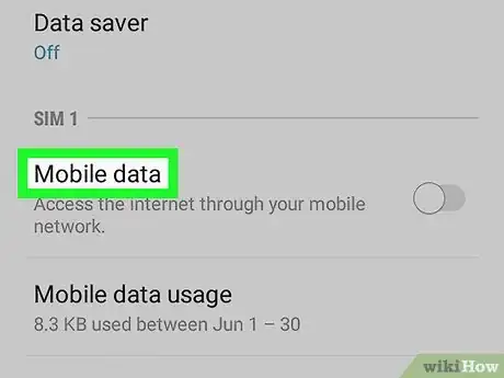 Immagine titolata Turn on Mobile Data on Android Step 2