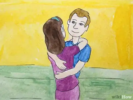 Immagine titolata Romantically Hug a Woman Step 3