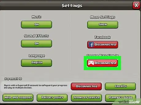 Immagine titolata Create Two Accounts in Clash of Clans on One Android Device Step 17