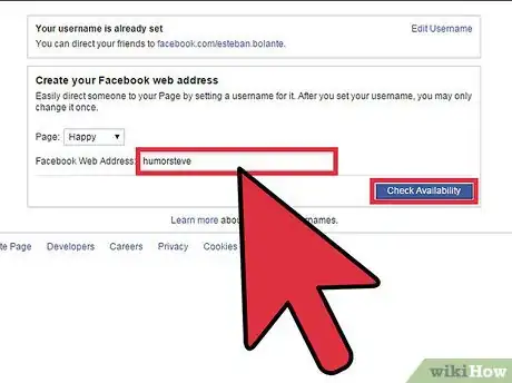 Immagine titolata Make a Personalized Facebook URL Step 4