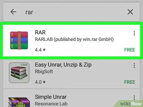 Immagine titolata Open RAR Files on Android Step 3