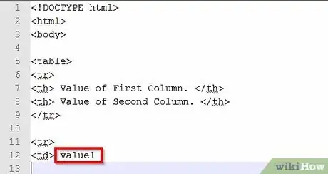 Immagine titolata Create a Table in HTML Code Step 18