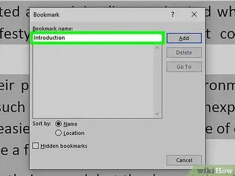 Immagine titolata Add a Bookmark in Microsoft Word Step 3