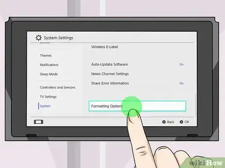 Immagine titolata Format an SD Card on the Nintendo Switch Step 5
