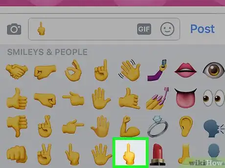 Immagine titolata Do the Middle Finger on Facebook Step 4