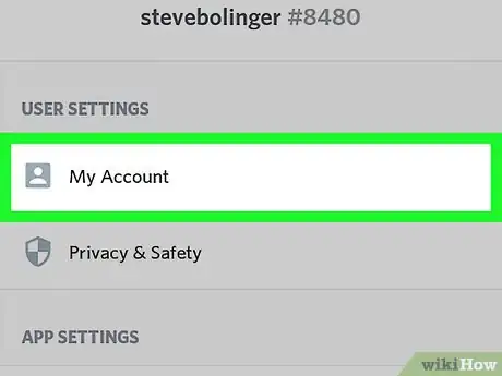 Immagine titolata Delete a Discord Account on Android Step 4