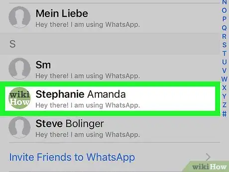 Immagine titolata Edit Contacts on WhatsApp Step 4