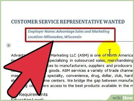 Immagine titolata Create a Help Wanted Ad Step 2