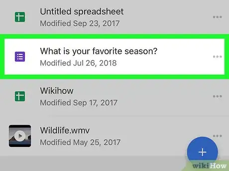 Immagine titolata View Google Form Responses on iPhone or iPad Step 2