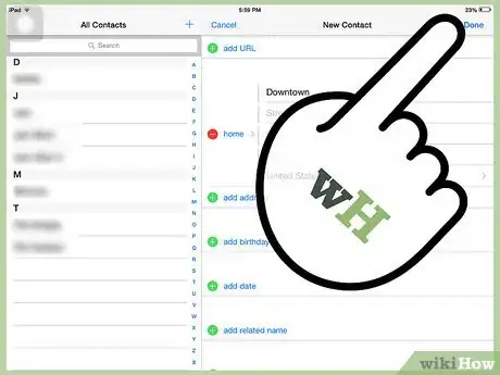 Immagine titolata Add Contacts to an iPad Step 9