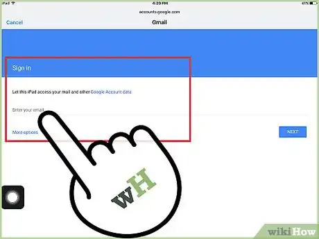 Immagine titolata Set up Email on an iPad Step 5