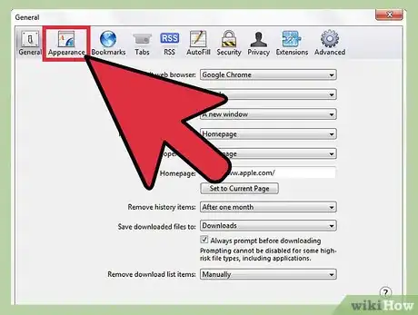 Immagine titolata Change the Appearance Settings on Safari Step 3