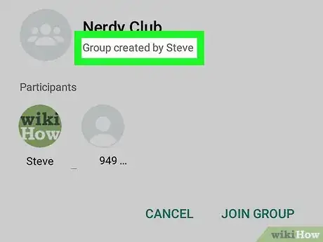 Immagine titolata Join a Group on WhatsApp on Android Step 4