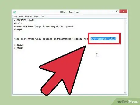 Immagine titolata Insert Images with HTML Step 6