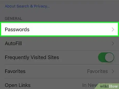 Immagine titolata Delete Your Saved Passwords from Safari on an iPhone Step 3