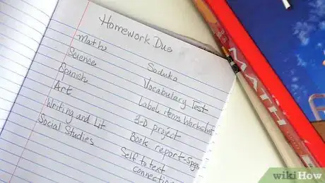 Immagine titolata Plan a Homework Schedule Step 1