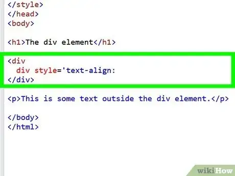 Immagine titolata Align Something in HTML Step 2