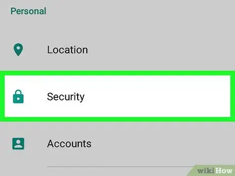 Immagine titolata Remove the Pin Code on Android Step 2