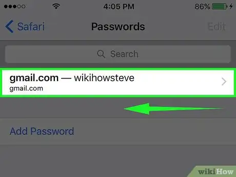 Immagine titolata Delete Your Saved Passwords from Safari on an iPhone Step 5