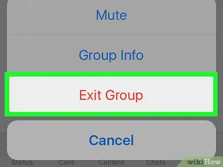 Immagine titolata Leave a Group Chat on WhatsApp Step 5