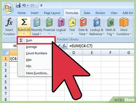Immagine titolata Use Summation Formulas in Microsoft Excel Step 3