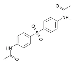 Struttura chimica dell'acedapsone