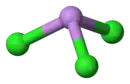 Struttura 3D a sfere del tricloruro di arsenico