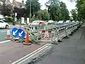 Cantiere stradale a Oxford, Regno Unito