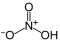 Formula di struttura dell'acido nitrico