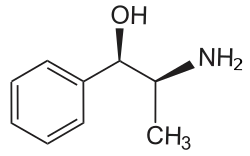 Struttura chimica della fenilpropanolammina