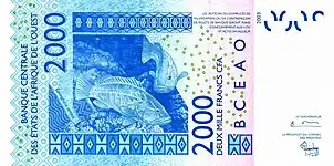 Banconota da 2000 XOF