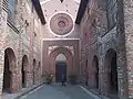 Abbazia San Nazzaro (NO), la facciata della chiesa