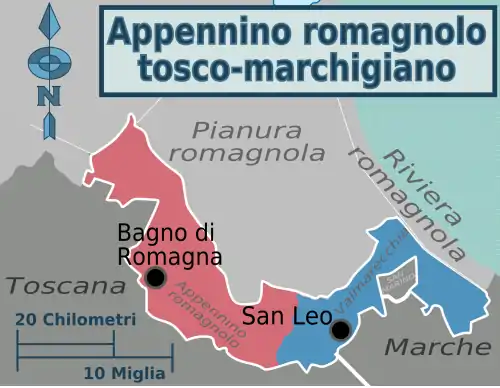 Mappa divisa per regioni