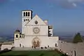 Facciata della basilica superiore