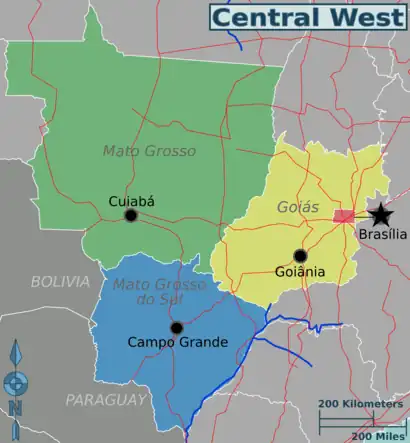 Mappa divisa per regioni