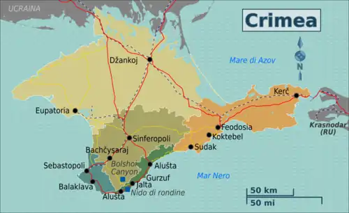 Suddivisione della Crimea