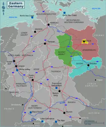 Mappa divisa per regioni