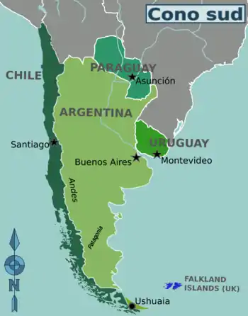 Mappa divisa per regioni