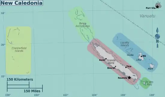 Mappa divisa per regioni