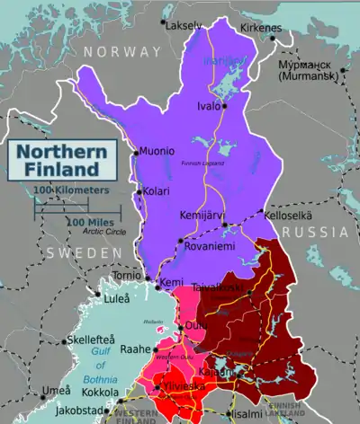 Mappa divisa per regioni
