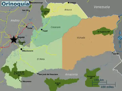 Mappa divisa per regioni