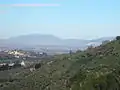 Panorama dal Giro dei condotti verso la valle spoletana