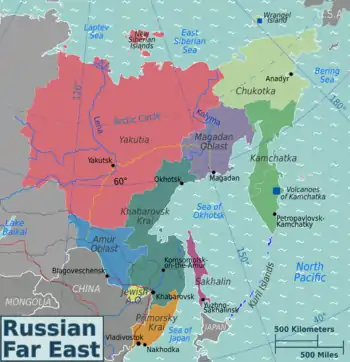 Mappa divisa per regioni