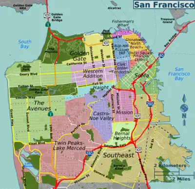 San Francisco's districts