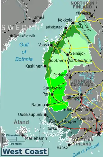 Mappa divisa per regioni